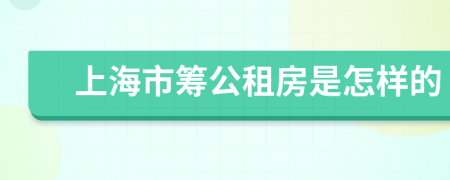 上海市籌公租房是怎樣的