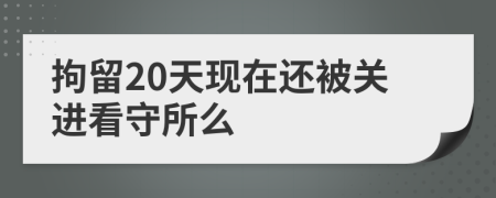 拘留20天現(xiàn)在還被關(guān)進(jìn)看守所么