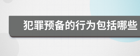 犯罪預(yù)備的行為包括哪些