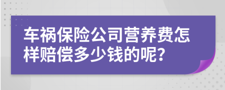 車禍保險公司營養(yǎng)費怎樣賠償多少錢的呢？
