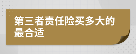 第三者責(zé)任險(xiǎn)買(mǎi)多大的最合適