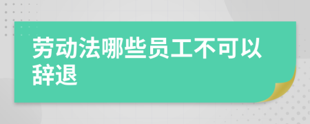 勞動法哪些員工不可以辭退