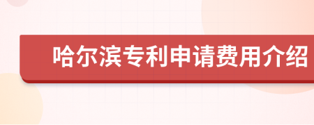 哈爾濱專利申請(qǐng)費(fèi)用介紹