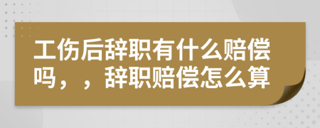 工傷后辭職有什么賠償嗎，，辭職賠償怎么算