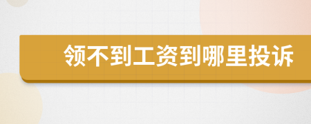領(lǐng)不到工資到哪里投訴