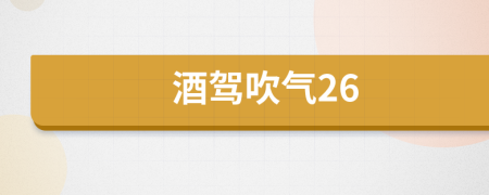 酒駕吹氣26
