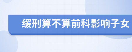 緩刑算不算前科影響子女