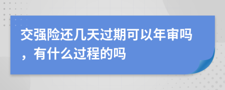 交強(qiáng)險還幾天過期可以年審嗎，有什么過程的嗎