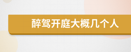 醉駕開(kāi)庭大概幾個(gè)人