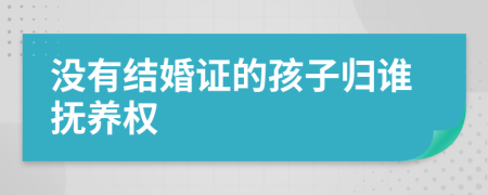 沒(méi)有結(jié)婚證的孩子歸誰(shuí)撫養(yǎng)權(quán)