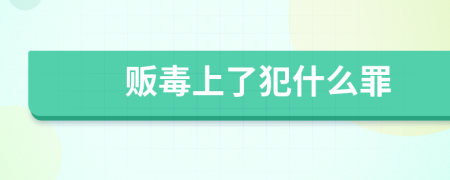 販毒上了犯什么罪