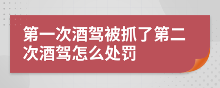 第一次酒駕被抓了第二次酒駕怎么處罰