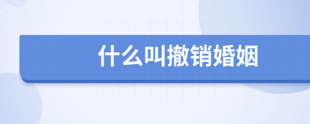 什么叫撤銷婚姻