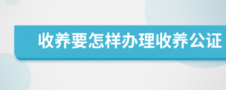 收養(yǎng)要怎樣辦理收養(yǎng)公證