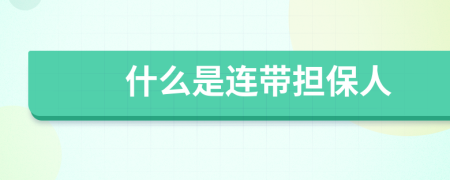 什么是連帶擔(dān)保人