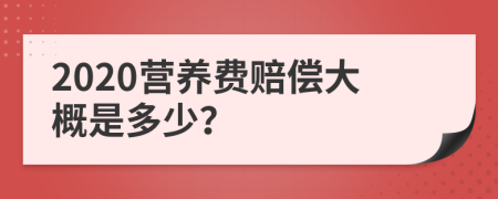 2020營(yíng)養(yǎng)費(fèi)賠償大概是多少?