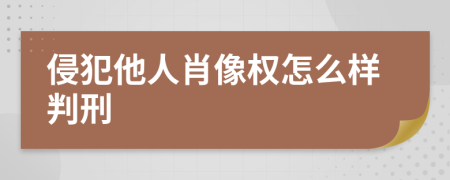 侵犯他人肖像權(quán)怎么樣判刑