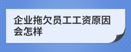 企業(yè)拖欠員工工資原因會怎樣