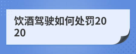 飲酒駕駛?cè)绾翁幜P2020