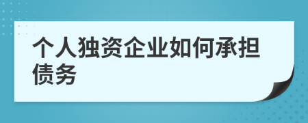 個(gè)人獨(dú)資企業(yè)如何承擔(dān)債務(wù)