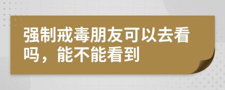 強(qiáng)制戒毒朋友可以去看嗎，能不能看到