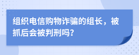組織電信購物詐騙的組長，被抓后會(huì)被判刑嗎？