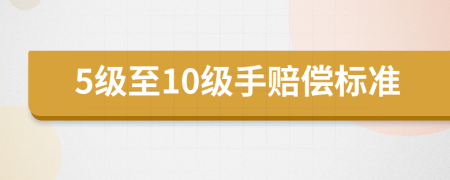 5級至10級手賠償標(biāo)準(zhǔn)