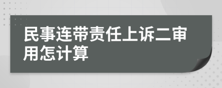 民事連帶責任上訴二審用怎計算