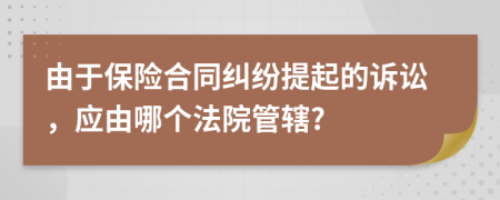 由于保險(xiǎn)合同糾紛提起的訴訟，應(yīng)由哪個(gè)法院管轄?