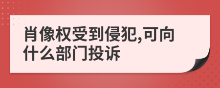 肖像權(quán)受到侵犯,可向什么部門投訴