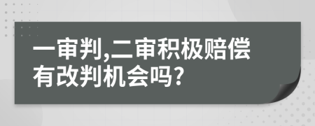 一審判,二審積極賠償有改判機會嗎?
