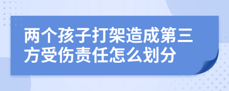 兩個(gè)孩子打架造成第三方受傷責(zé)任怎么劃分