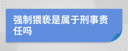 強制猥褻是屬于刑事責(zé)任嗎