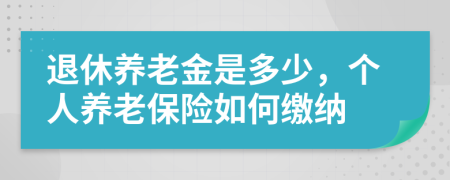 退休養(yǎng)老金是多少，個人養(yǎng)老保險如何繳納