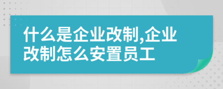 什么是企業(yè)改制,企業(yè)改制怎么安置員工