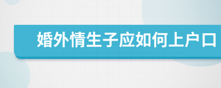 婚外情生子應(yīng)如何上戶口