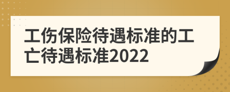 工傷保險待遇標(biāo)準(zhǔn)的工亡待遇標(biāo)準(zhǔn)2022