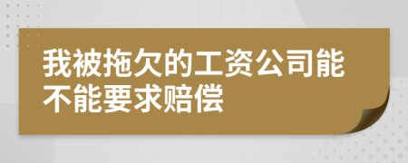 我被拖欠的工資公司能不能要求賠償