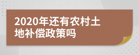 2020年還有農(nóng)村土地補償政策嗎