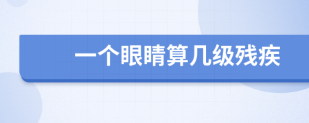 一個(gè)眼睛算幾級(jí)殘疾