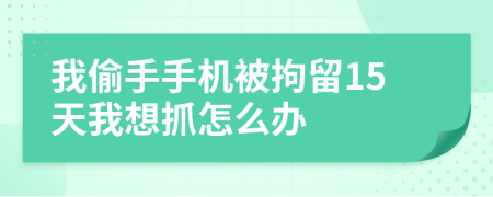 我偷手手機(jī)被拘留15天我想抓怎么辦