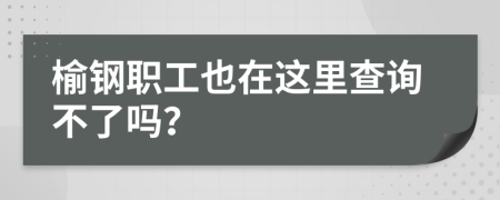 榆鋼職工也在這里查詢不了嗎？