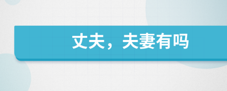 丈夫，夫妻有嗎