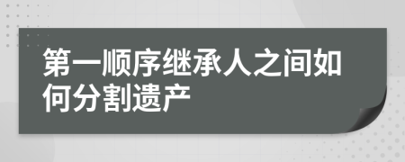 第一順序繼承人之間如何分割遺產(chǎn)