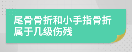 尾骨骨折和小手指骨折屬于幾級(jí)傷殘