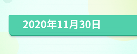 2020年11月30日
