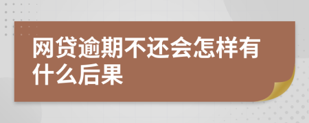 網(wǎng)貸逾期不還會(huì)怎樣有什么后果