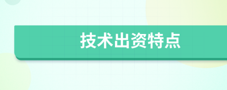 技術(shù)出資特點