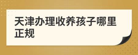 天津辦理收養(yǎng)孩子哪里正規(guī)