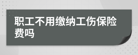職工不用繳納工傷保險(xiǎn)費(fèi)嗎